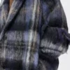 Abrigo de mezcla de mohair y lana Azul/Multicolor Abrigo de mezcla de mohair y lana Azul/Multicolor