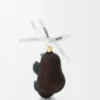 Adorno de vidrio soplado Chocolate/Negro Adorno de vidrio soplado Chocolate/Negro