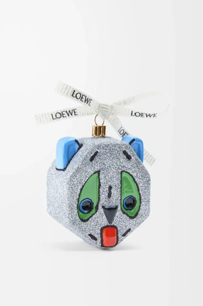 Adorno Futurist Cat en vidrio soplado Blanco Adorno Futurist Cat en vidrio soplado Blanco