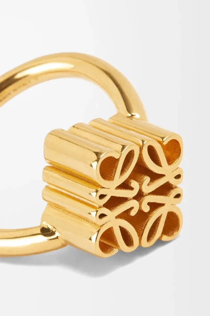 Anillo Anagram sencillo en plata de ley Oro Anillo Anagram sencillo en plata de ley Oro