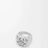 Anillo con sello Anagram Bombé en plata de ley Plata Anillo con sello Anagram Bombé en plata de ley Plata