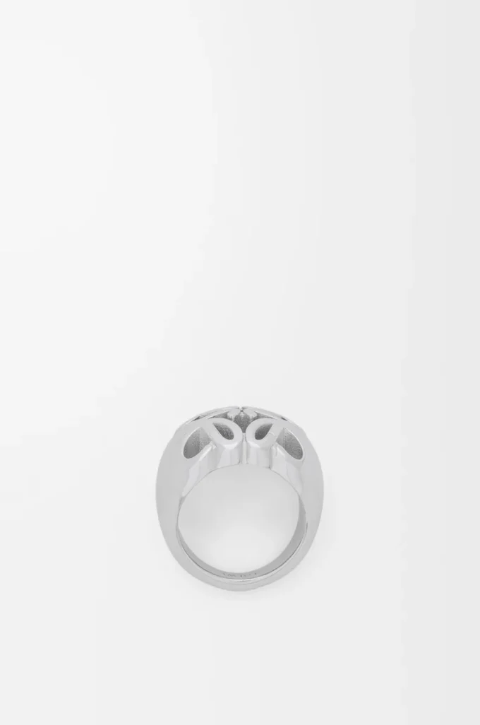 Anillo con sello Anagram Bombé en plata de ley Plata Anillo con sello Anagram Bombé en plata de ley Plata