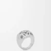 Anillo con sello Anagram Bombé en plata de ley Plata Anillo con sello Anagram Bombé en plata de ley Plata