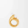 Anillo Flor en plata de ley y esmalte Oro/Blanco Anillo Flor en plata de ley y esmalte Oro/Blanco