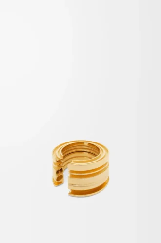 Anillo LOEWE Graphic en plata de ley Oro