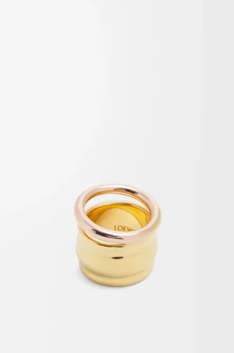 Anillo Nappa Knot en plata de ley Oro/Oro rosa