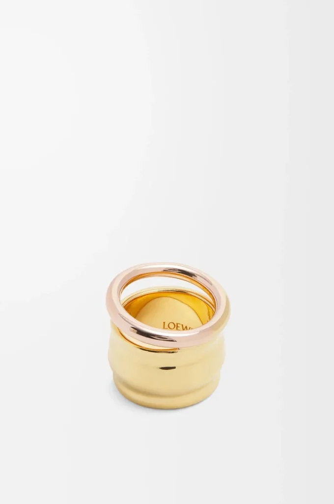 Anillo Nappa Knot en plata de ley Oro/Oro rosa Anillo Nappa Knot en plata de ley Oro/Oro rosa