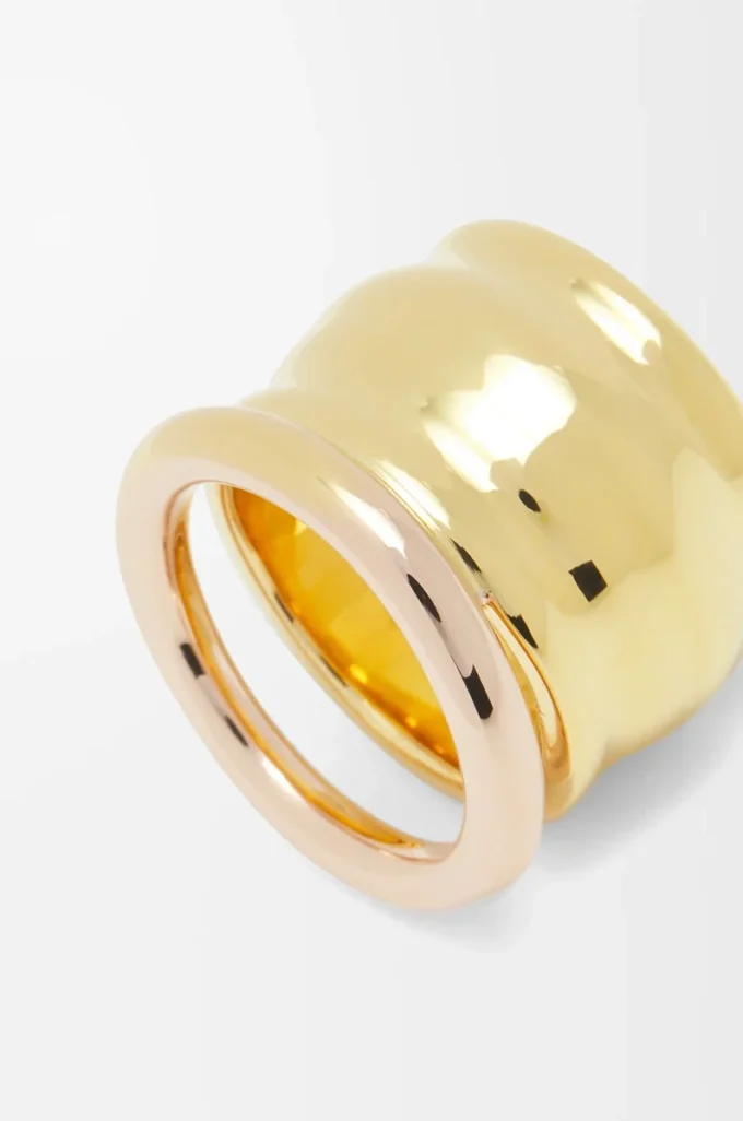 Anillo Nappa Knot en plata de ley Oro/Oro rosa Anillo Nappa Knot en plata de ley Oro/Oro rosa
