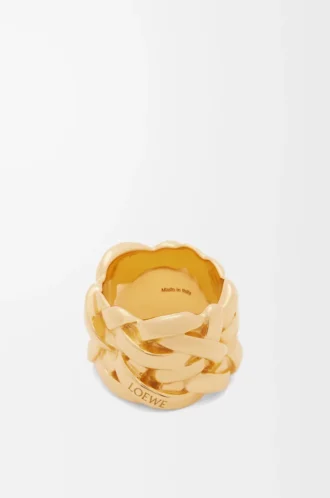 Anillo Nest en plata de ley Oro