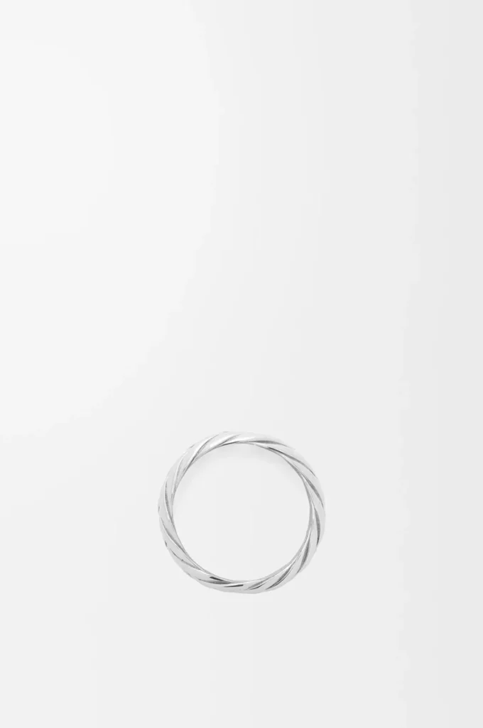 Anillo trenzado en plata de ley Plata Anillo trenzado en plata de ley Plata
