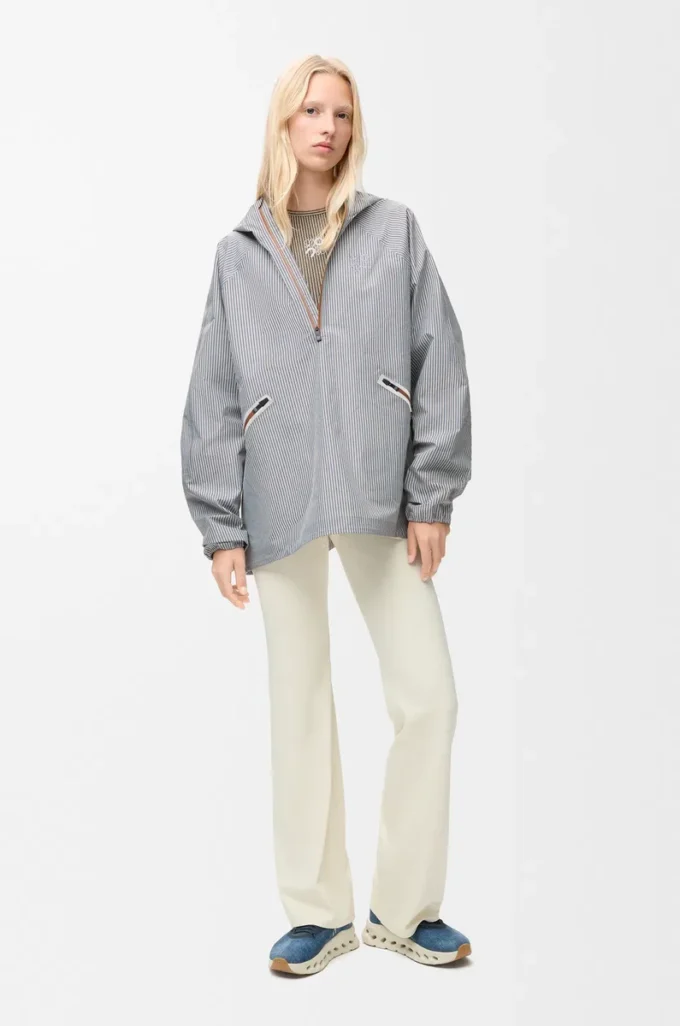 Anorak Storm en tejido técnico Beige/Azul Anorak Storm en tejido técnico Beige/Azul