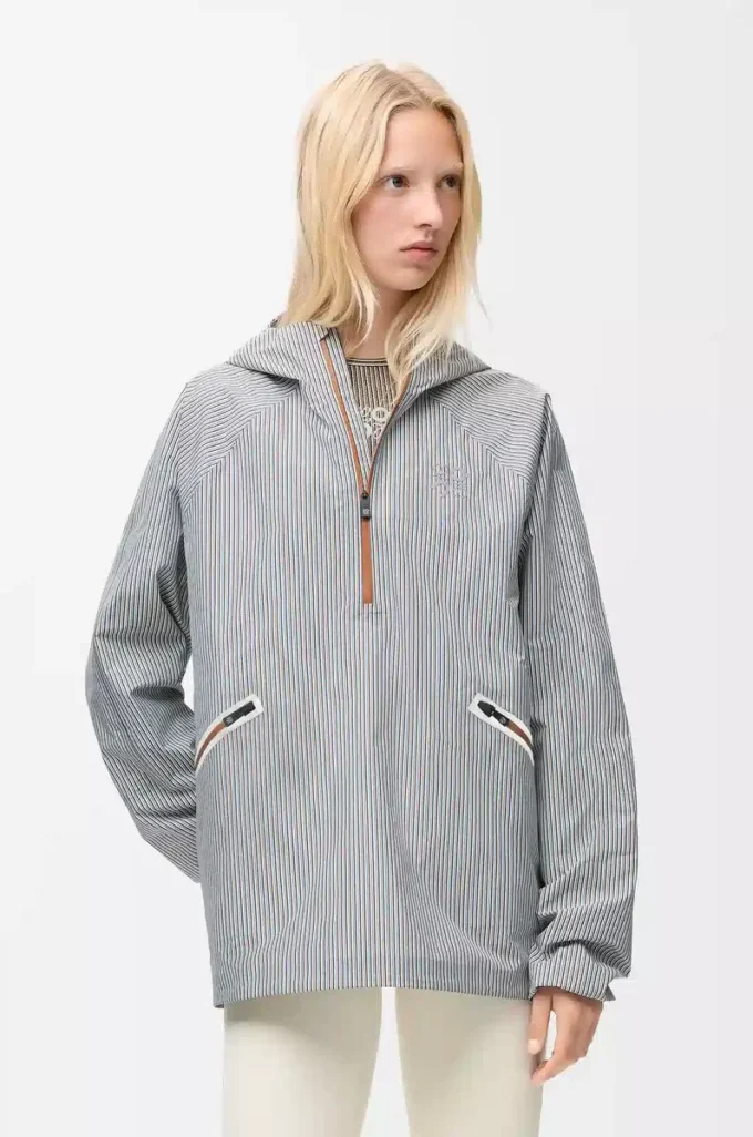 Anorak Storm en tejido técnico Beige/Azul Anorak Storm en tejido técnico Beige/Azul