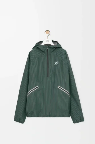 Anorak Storm en tejido técnico verde/negro