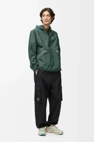 Anorak Storm en tejido técnico verde/negro