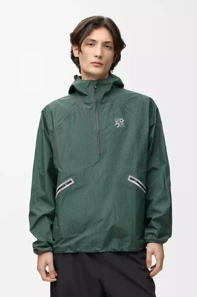 Anorak Storm en tejido técnico verde/negro Anorak Storm en tejido técnico verde/negro