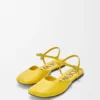 Bailarinas con correa ajustable en tobillo de piel de cordero Dandelion Bailarinas con correa ajustable en tobillo de piel de cordero Dandelion