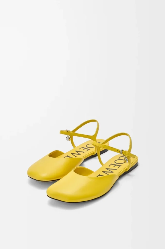 Bailarinas con correa ajustable en tobillo de piel de cordero Dandelion Bailarinas con correa ajustable en tobillo de piel de cordero Dandelion