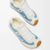 Ballet Runner 2.0 en nylon y piel de becerro Azul/Blanco/Blanco suave Ballet Runner 2.0 en nylon y piel de becerro Azul/Blanco/Blanco suave