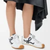 Ballet Runner 2.0 en nylon y piel de becerro Blanco/Negro Ballet Runner 2.0 en nylon y piel de becerro Blanco/Negro