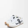 Ballet Runner 2.0 en nylon y piel de becerro Blanco/Negro Ballet Runner 2.0 en nylon y piel de becerro Blanco/Negro