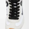 Ballet Runner 2.0 en nylon y piel de becerro Blanco/Negro Ballet Runner 2.0 en nylon y piel de becerro Blanco/Negro