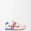 Ballet Runner 2.0 en nylon y piel de becerro Blanco/Rojo/Azul Ballet Runner 2.0 en nylon y piel de becerro Blanco/Rojo/Azul