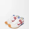 Ballet Runner 2.0 en nylon y piel de becerro Blanco/Rojo/Azul Ballet Runner 2.0 en nylon y piel de becerro Blanco/Rojo/Azul