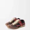 Ballet Runner 2.0 en nylon y piel de becerro Chocolate/Coral/Amarillo Ballet Runner 2.0 en nylon y piel de becerro Chocolate/Coral/Amarillo