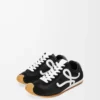 Ballet Runner 2.0 en nylon y piel de becerro Negro/Blanco Ballet Runner 2.0 en nylon y piel de becerro Negro/Blanco