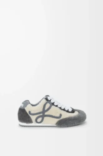 Ballet Runner 2.0 en piel de oveja Gris multitono