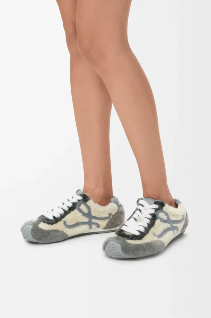 Ballet Runner 2.0 en piel de oveja Gris multitono Ballet Runner 2.0 en piel de oveja Gris multitono