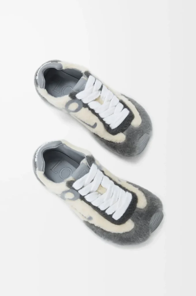 Ballet Runner 2.0 en piel de oveja Gris multitono Ballet Runner 2.0 en piel de oveja Gris multitono