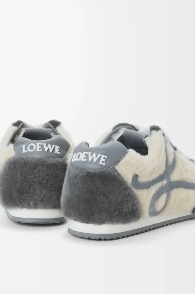 Ballet Runner 2.0 en piel de oveja Gris multitono Ballet Runner 2.0 en piel de oveja Gris multitono