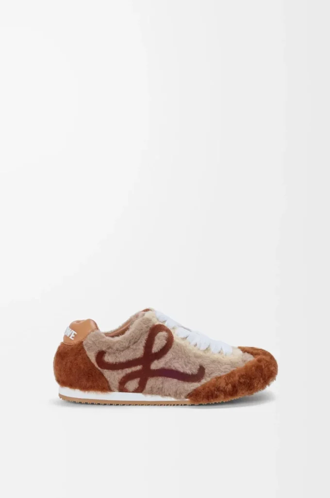 Ballet Runner 2.0 en piel de oveja multitono marrón claro Ballet Runner 2.0 en piel de oveja multitono marrón claro