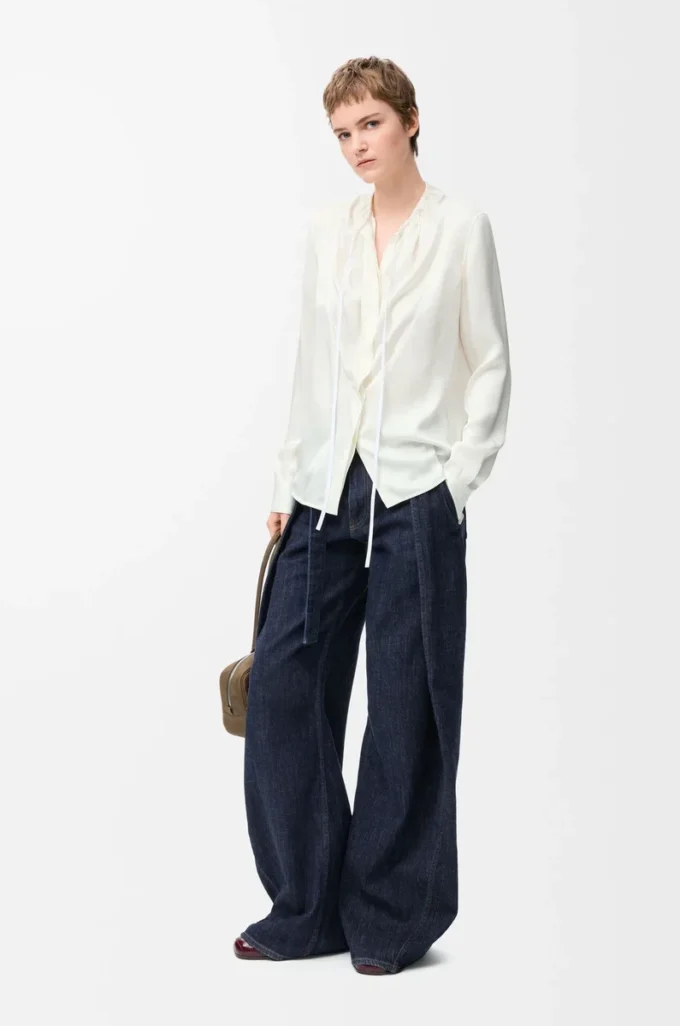 Blusa de seda blanca Blusa de seda blanca