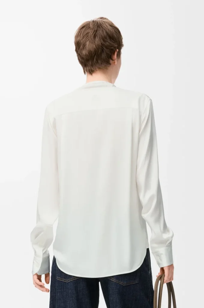 Blusa de seda blanca Blusa de seda blanca
