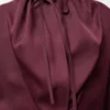 Blusa de seda burdeos Blusa de seda burdeos