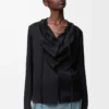 Blusa de seda negra Blusa de seda negra
