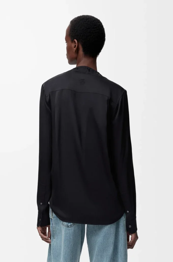 Blusa de seda negra Blusa de seda negra
