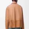 Blusa pijama de piel de cordero napa color toffee Blusa pijama de piel de cordero napa color toffee