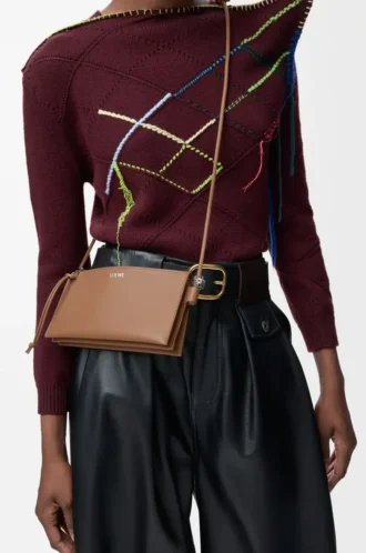 Bolsa Joya en piel de becerro napa Mocha