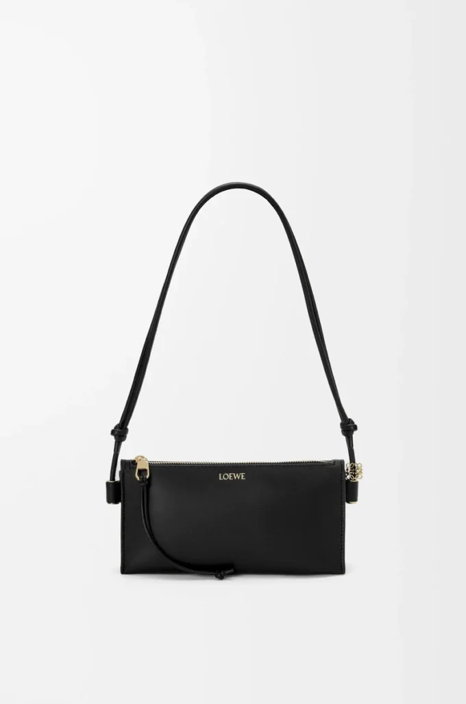 Bolsa Joya en piel de becerro napa negra Bolsa Joya en piel de becerro napa negra