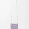 Bolsa Pebble en piel de becerro lisa color malva sucio Bolsa Pebble en piel de becerro lisa color malva sucio