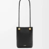 Bolsa Pebble en piel de becerro lisa color negro Bolsa Pebble en piel de becerro lisa color negro