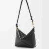 Bolsa Puzzle Fold en piel de becerro napa brillante Black Bolsa Puzzle Fold en piel de becerro napa brillante Black