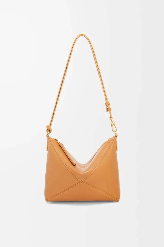 Bolsa Puzzle Fold en piel de becerro napa brillante Warm Desert Bolsa Puzzle Fold en piel de becerro napa brillante Warm Desert