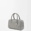 Bolso Amazona 23 en piel de becerro granulada suave gris perla Bolso Amazona 23 en piel de becerro granulada suave gris perla
