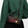 Bolso Amazona 23 recortado en piel de becerro napa negro/burdeos Bolso Amazona 23 recortado en piel de becerro napa negro/burdeos
