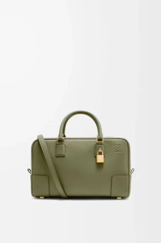 Bolso Amazona 28 en piel de becerro napa verde aguacate