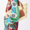 Bolso Basket en hoja de palma y piel de becerro Natural/Tan Bolso Basket en hoja de palma y piel de becerro Natural/Tan